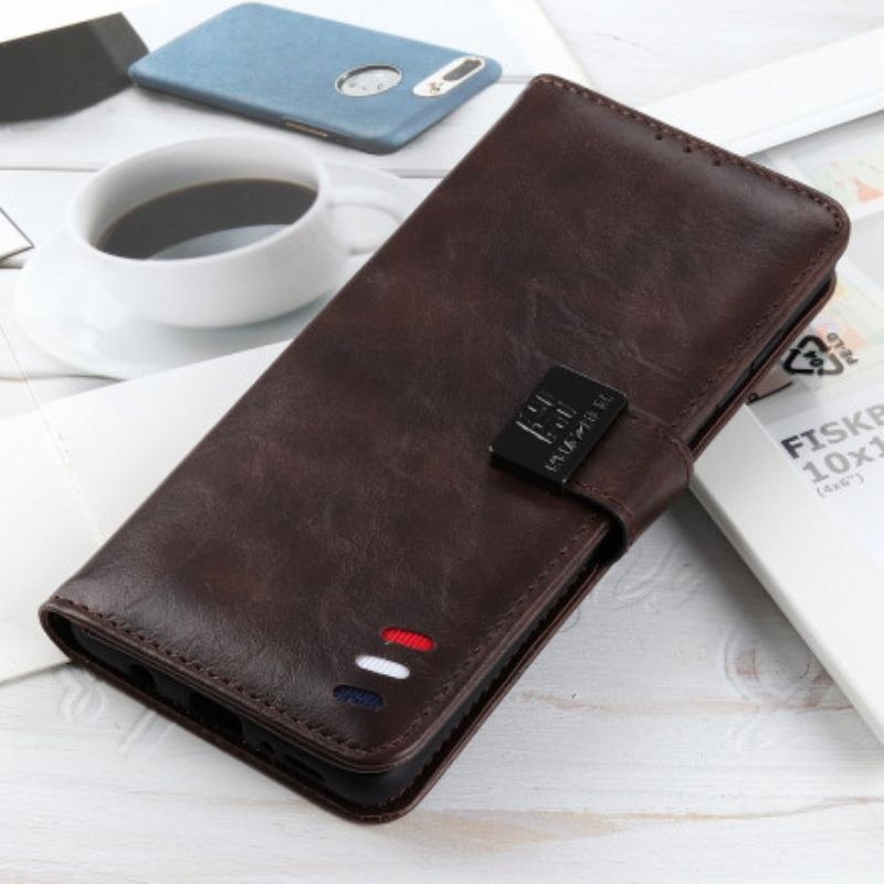 Leren Hoesje Motorola Edge 20 Bison Leereffect