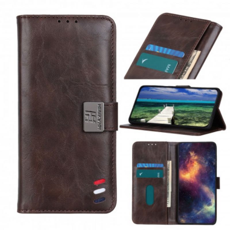 Leren Hoesje Motorola Edge 20 Bison Leereffect