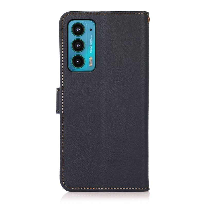 Leren Hoesje Motorola Edge 20 Echt Leer Khazneh Rfid