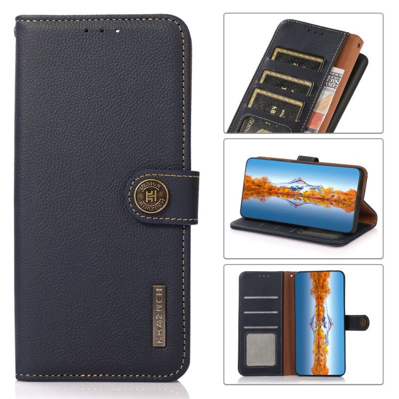 Leren Hoesje Motorola Edge 20 Echt Leer Khazneh Rfid