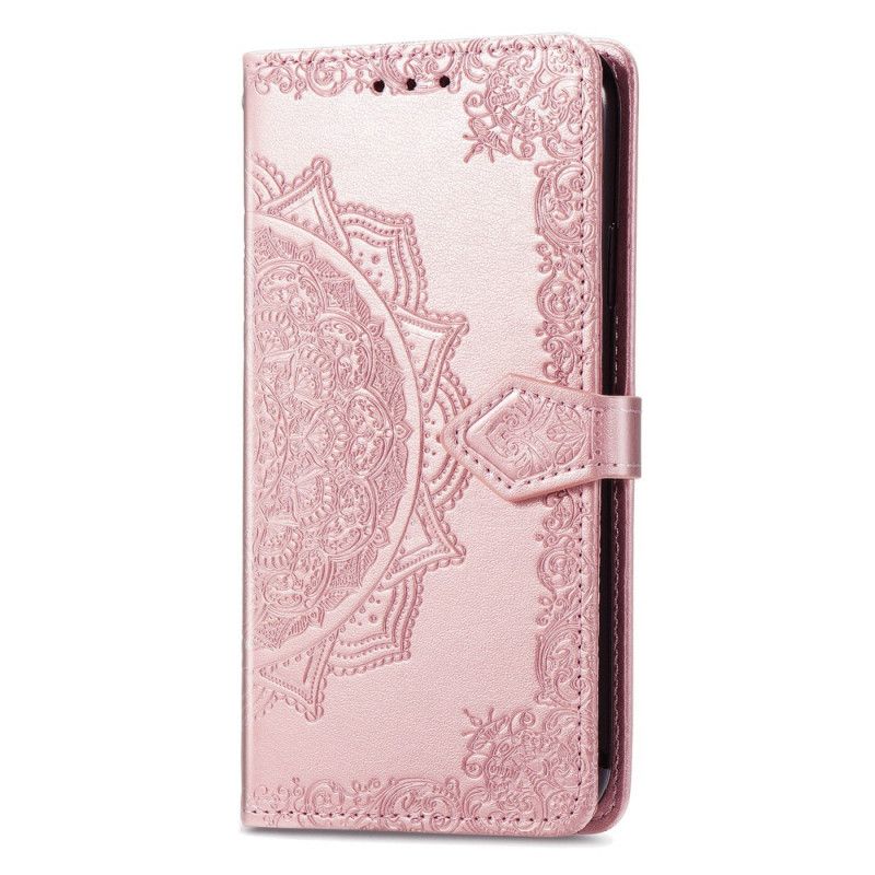 Leren Hoesje Motorola Edge 20 Mandala Middeleeuwen Bescherming Hoesje