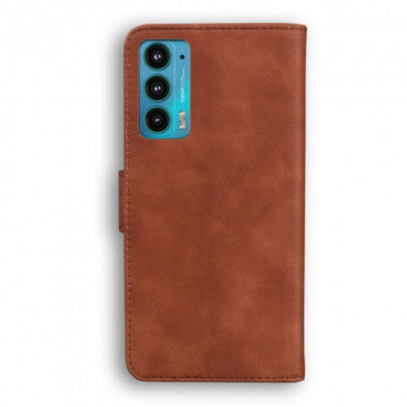 Leren Hoesje Motorola Edge 20 Stijl Lederen Vintage Couture Bescherming Hoesje