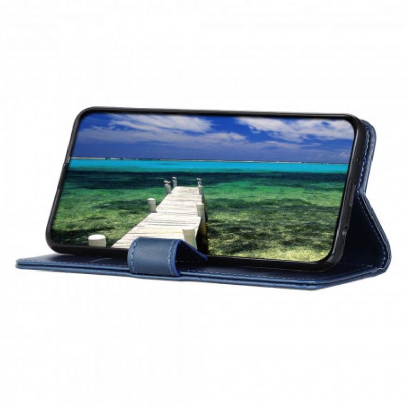 Leren Hoesje Voor Motorola Edge 20 Rivet X-ontwerp