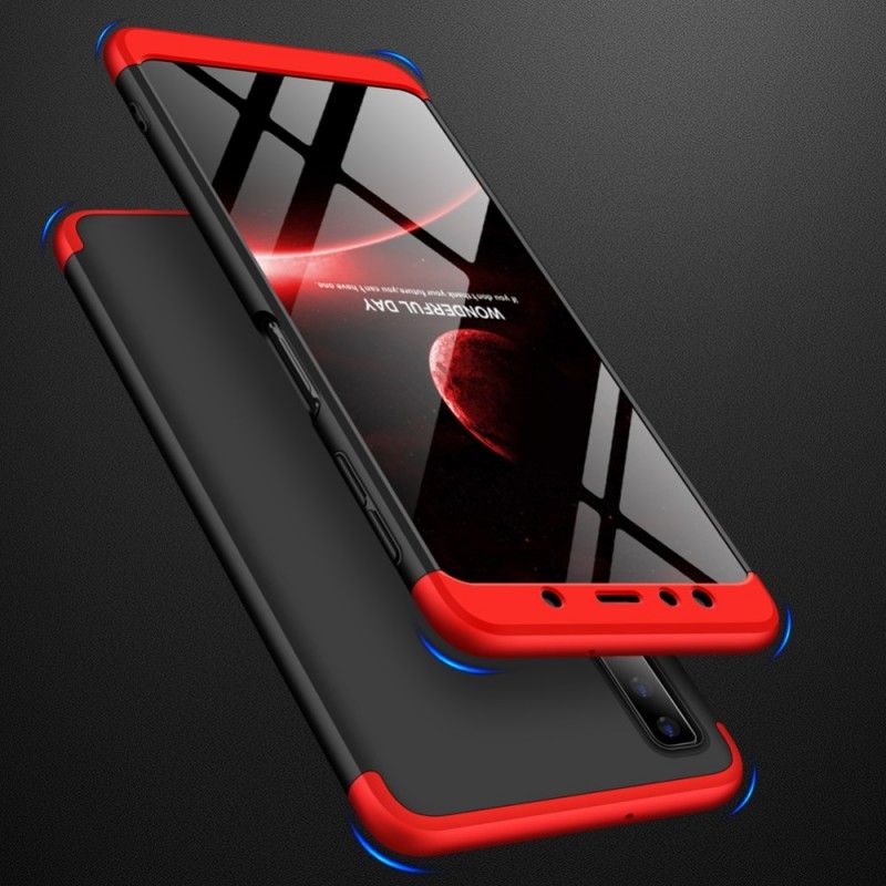 Case Hoesje Samsung Galaxy A7 Rood Zwart Telefoonhoesje Afneembare Gkk