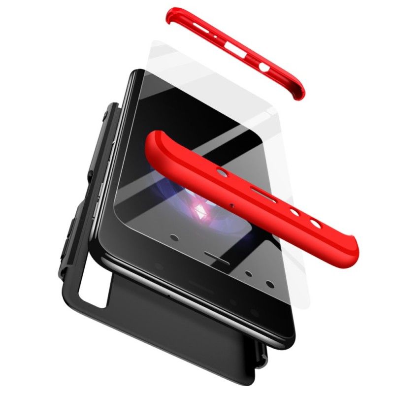 Case Hoesje Samsung Galaxy A7 Rood Zwart Telefoonhoesje Afneembare Gkk