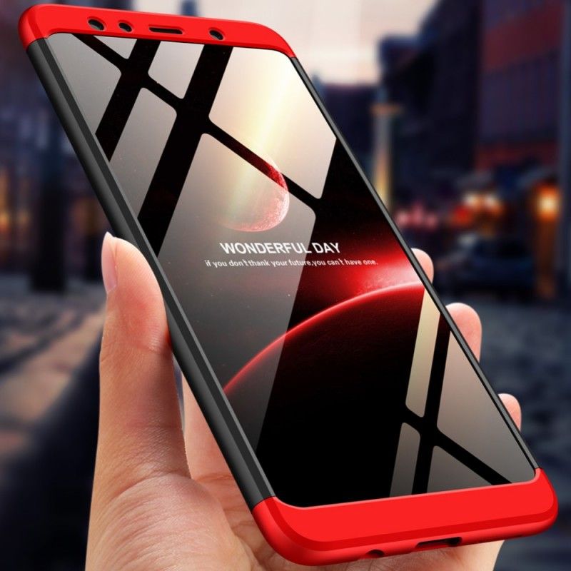 Case Hoesje Samsung Galaxy A7 Rood Zwart Telefoonhoesje Afneembare Gkk