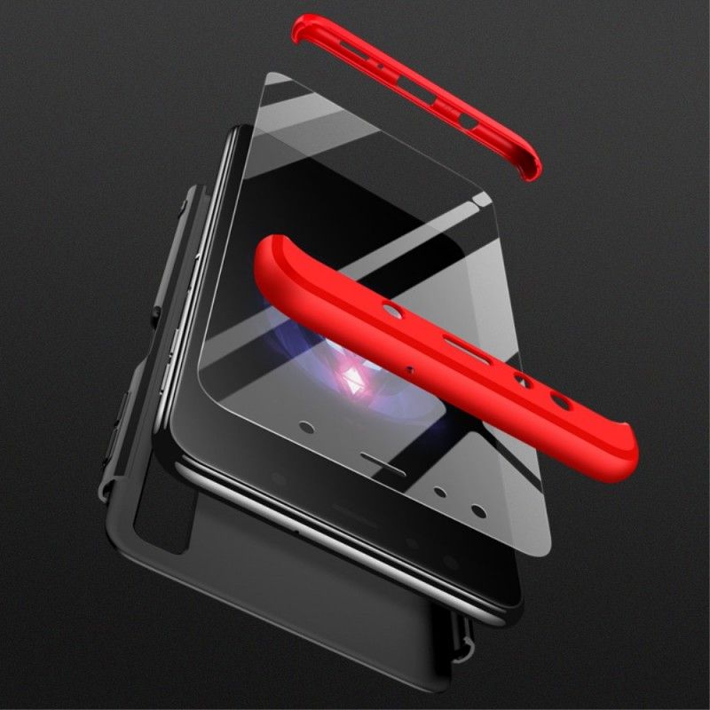 Case Hoesje Samsung Galaxy A7 Rood Zwart Telefoonhoesje Afneembare Gkk
