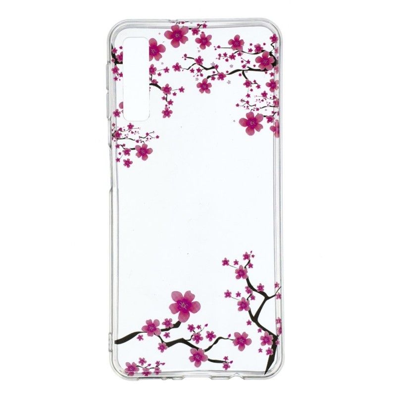 Case Hoesje Samsung Galaxy A7 Telefoonhoesje Transparant Bloeiende Boom
