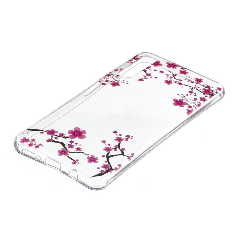 Case Hoesje Samsung Galaxy A7 Telefoonhoesje Transparant Bloeiende Boom