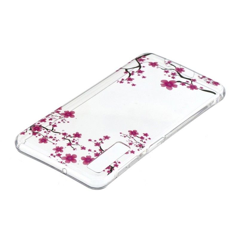 Case Hoesje Samsung Galaxy A7 Telefoonhoesje Transparant Bloeiende Boom