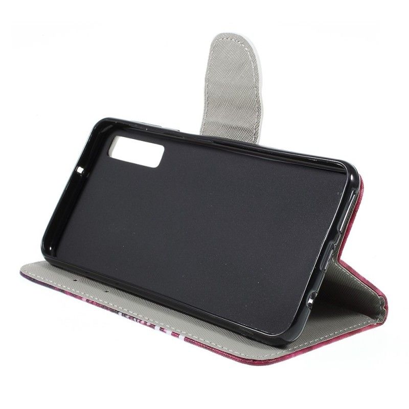 Cover Folio-hoesje Samsung Galaxy A7 Telefoonhoesje Blijf Kalm En Sprankelend