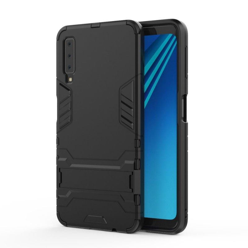 Cover Hoesje Samsung Galaxy A7 Rood Zwart Telefoonhoesje Ultrabestendig