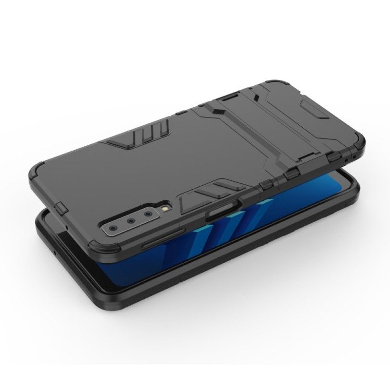 Cover Hoesje Samsung Galaxy A7 Rood Zwart Telefoonhoesje Ultrabestendig