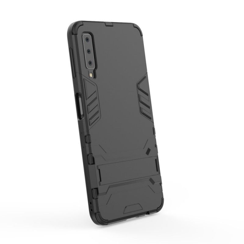 Cover Hoesje Samsung Galaxy A7 Rood Zwart Telefoonhoesje Ultrabestendig