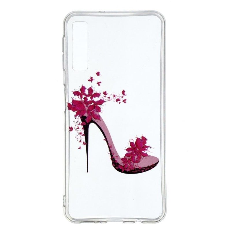 Cover Hoesje Samsung Galaxy A7 Telefoonhoesje Bloemrijke Pomp
