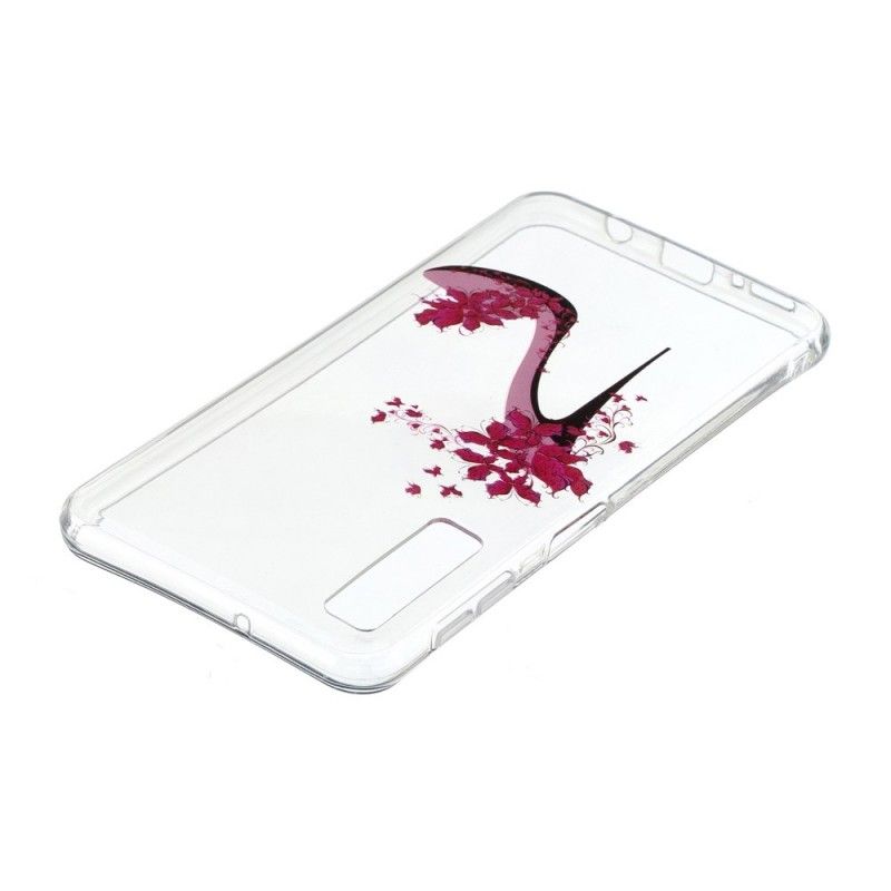 Cover Hoesje Samsung Galaxy A7 Telefoonhoesje Bloemrijke Pomp