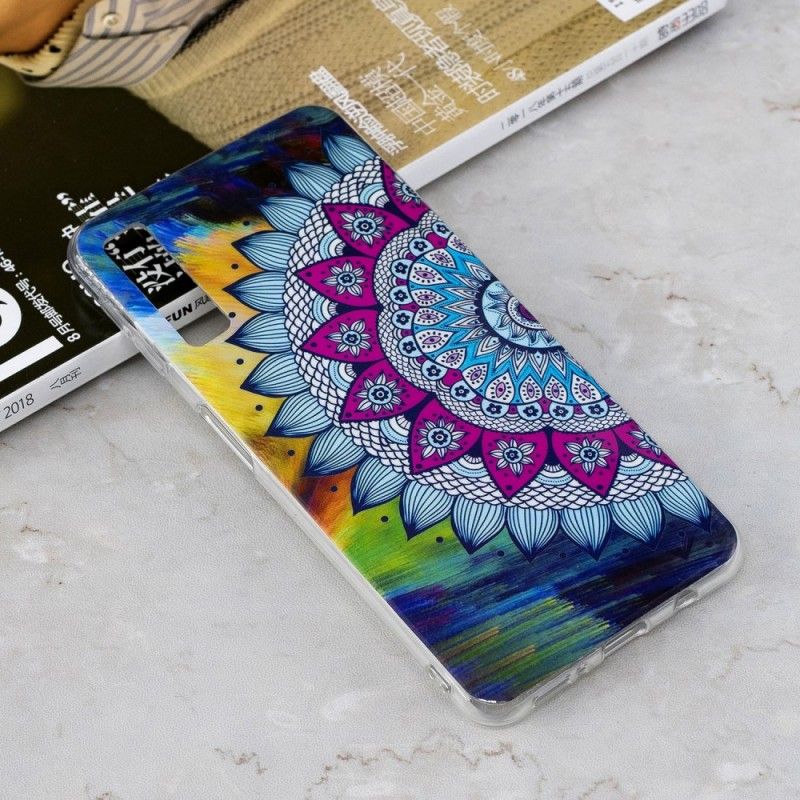 Hoesje Samsung Galaxy A7 Fluorescerende Mandala