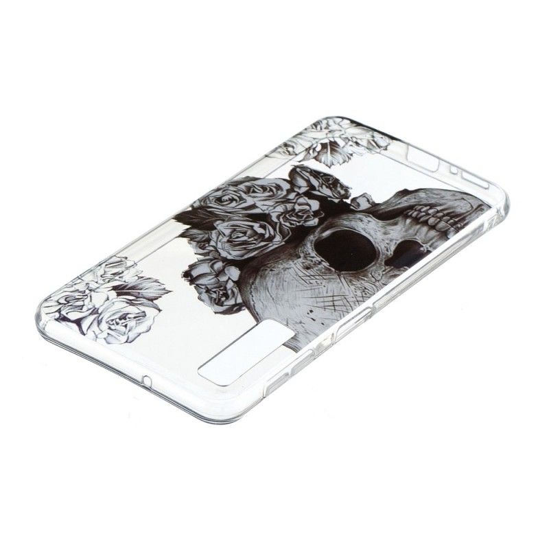 Hoesje Samsung Galaxy A7 Gebloemde Schedel