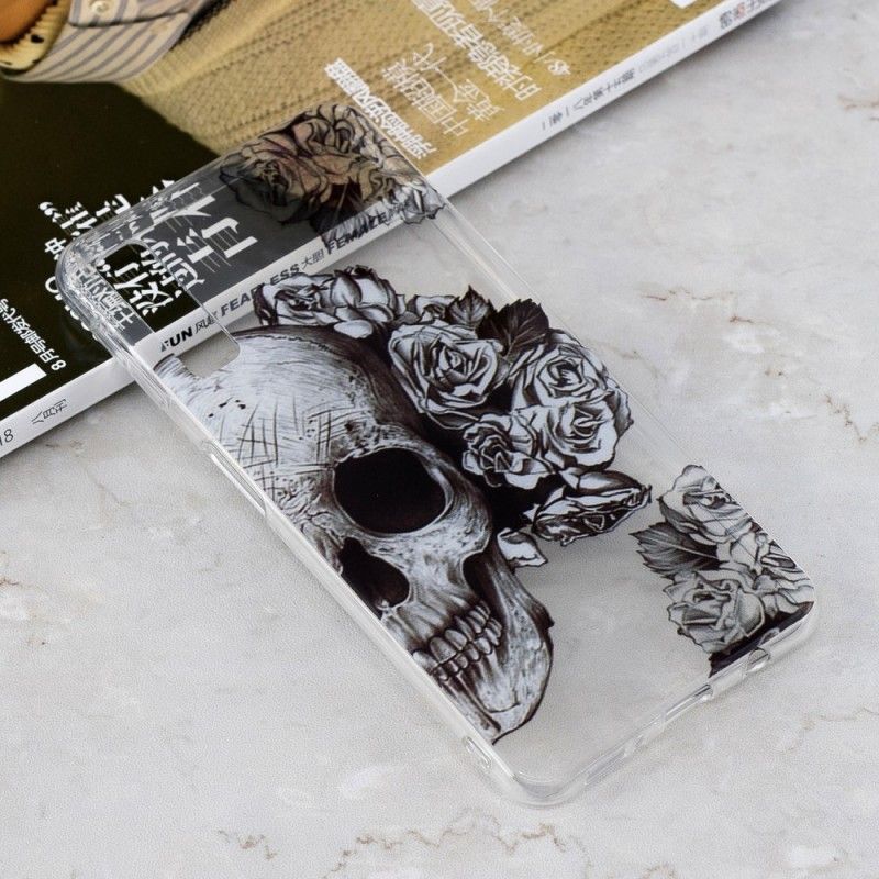 Hoesje Samsung Galaxy A7 Gebloemde Schedel