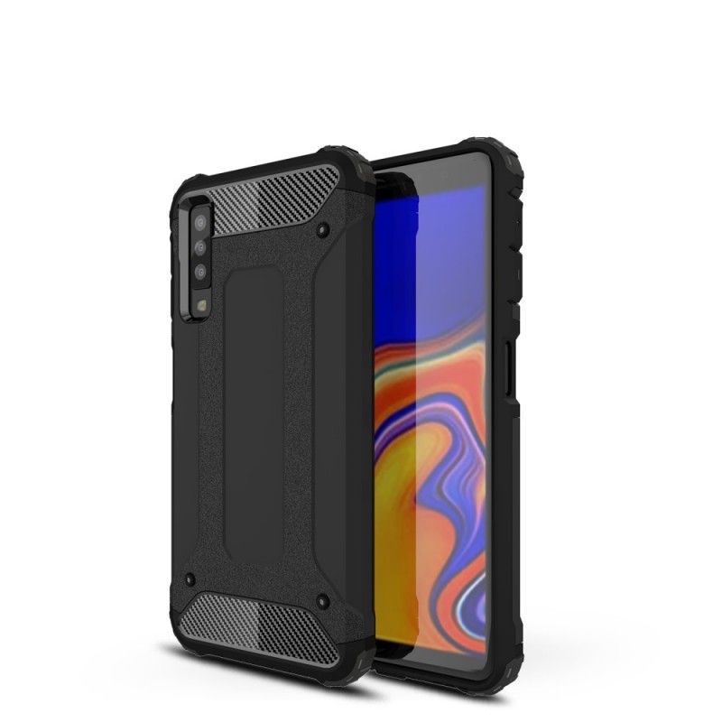 Hoesje Samsung Galaxy A7 Rood Zwart Overlevende