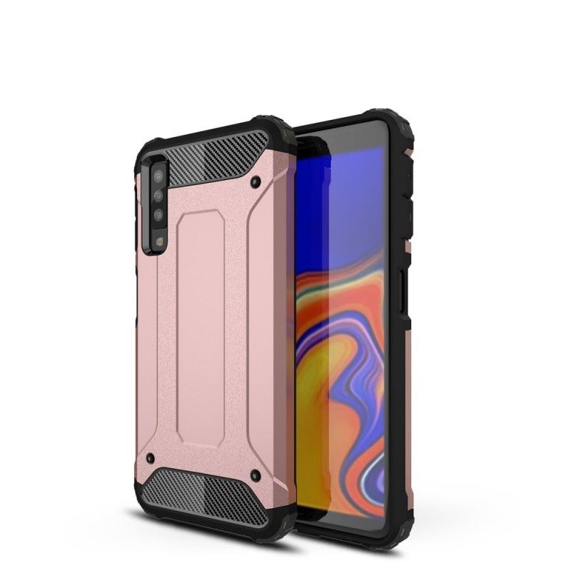 Hoesje Samsung Galaxy A7 Rood Zwart Overlevende
