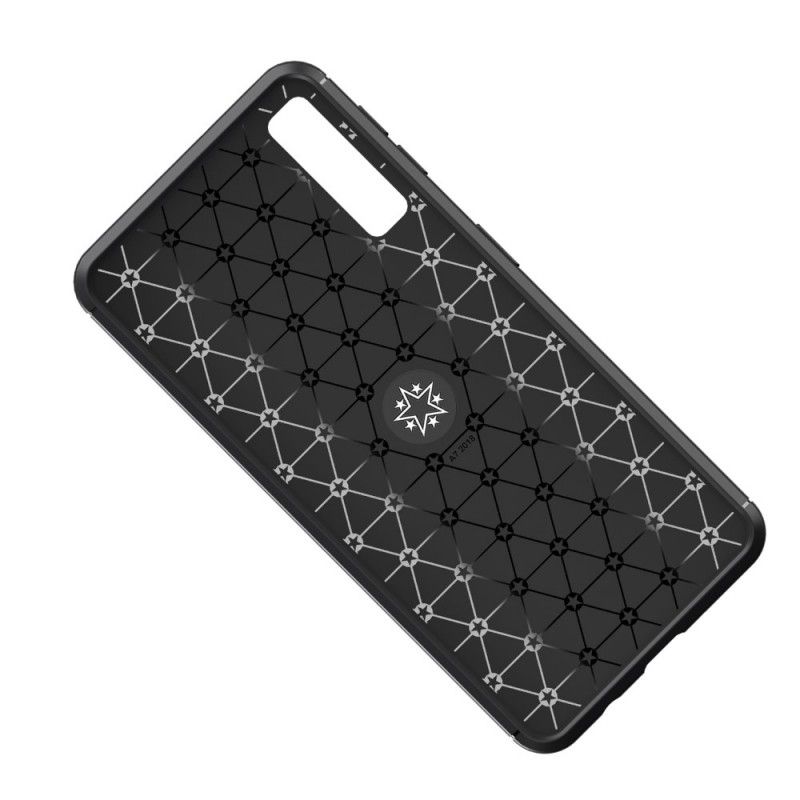 Hoesje Samsung Galaxy A7 Rood Zwart Roterende Ring