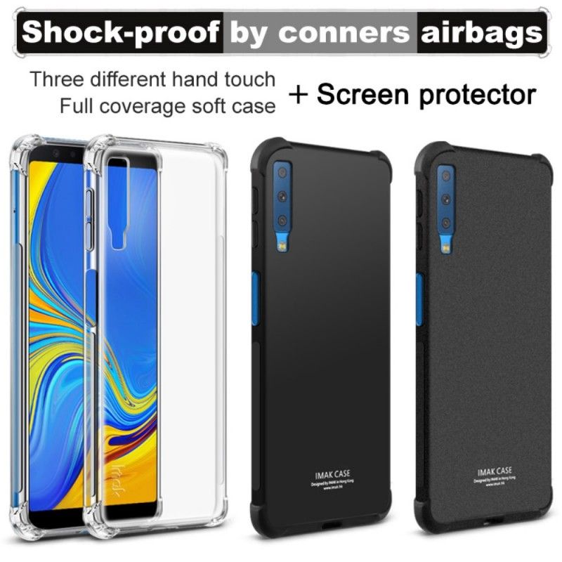 Hoesje Samsung Galaxy A7 Transparant Zijde Serie