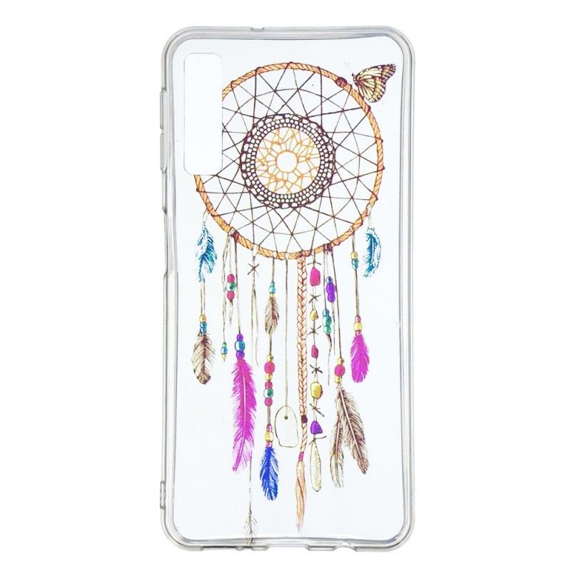 Hoesje Samsung Galaxy A7 Transparante Kleurrijke Dromenvanger