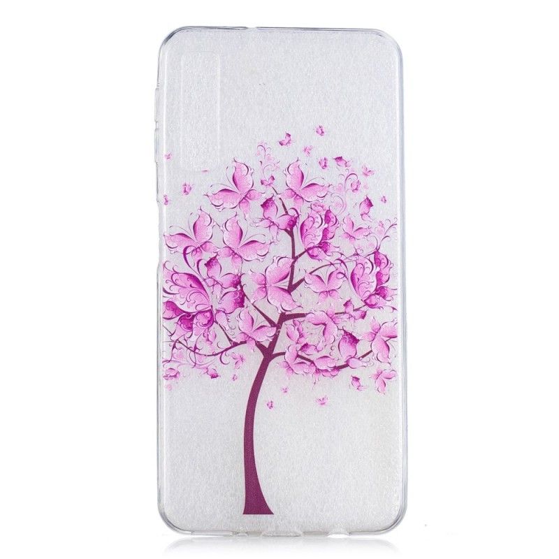 Hoesje Samsung Galaxy A7 Transparante Vlinderboom
