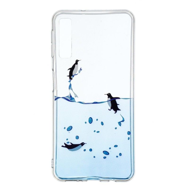 Hoesje voor Samsung Galaxy A7 Set Pinguïns