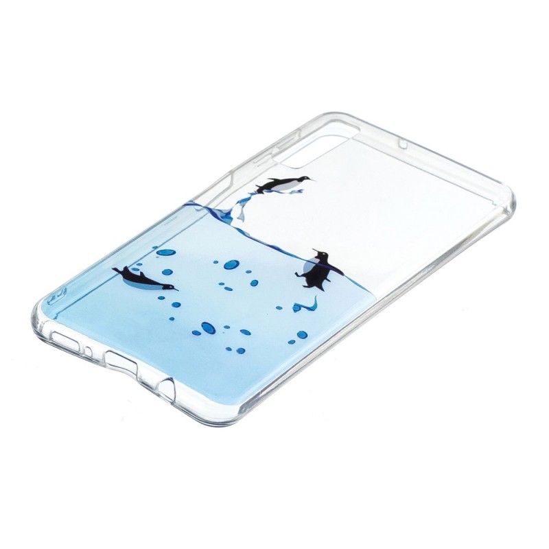 Hoesje voor Samsung Galaxy A7 Set Pinguïns