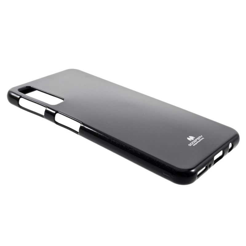 Hoesje voor Samsung Galaxy A7 Wit Zwart Flitsend Kwikmetaaleffect
