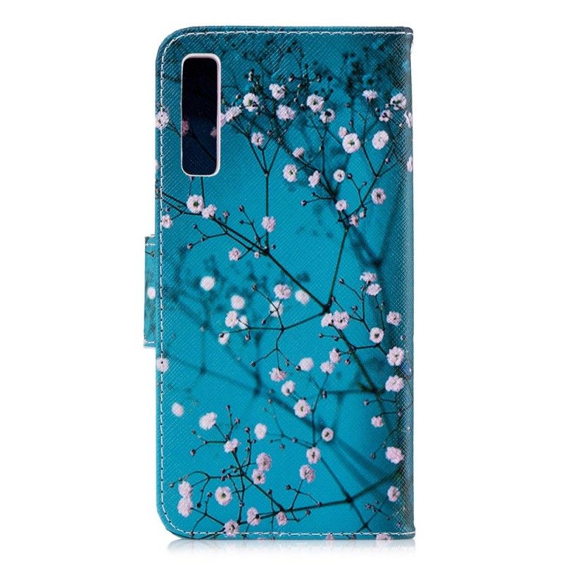Leren Hoesje Samsung Galaxy A7 Bloeiende Boom
