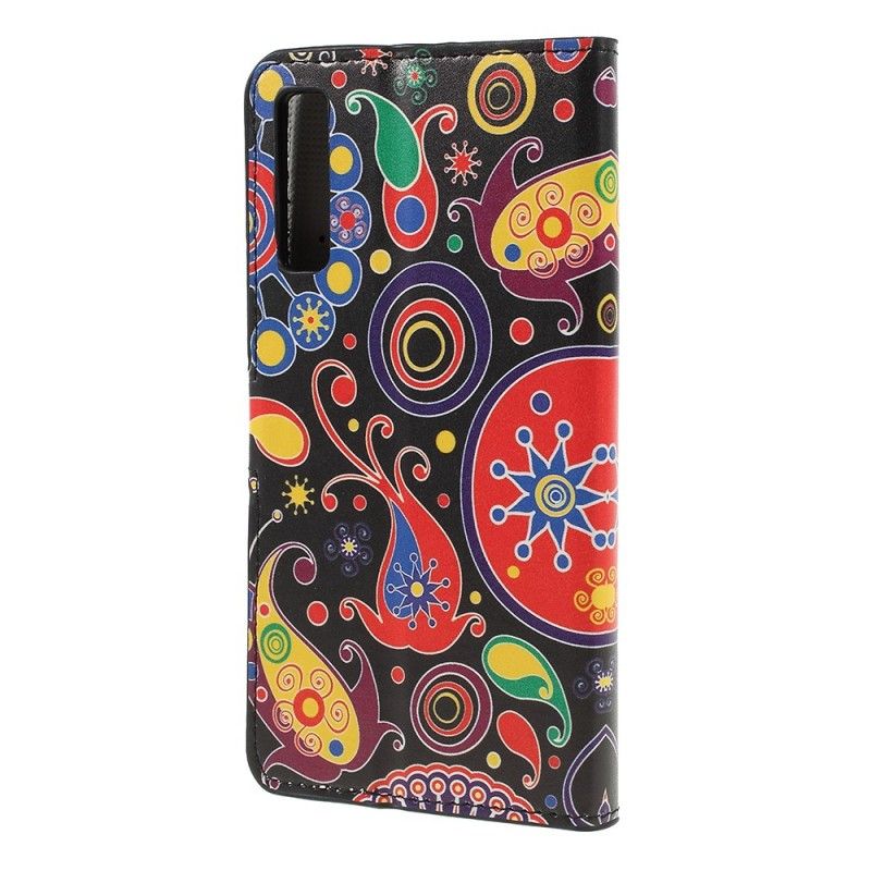 Leren Hoesje Samsung Galaxy A7 Melkwegtekeningen