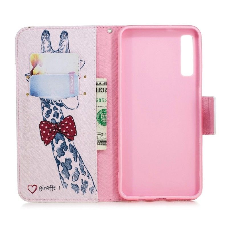 Leren Hoesje Samsung Galaxy A7 Telefoonhoesje Nerdgiraf
