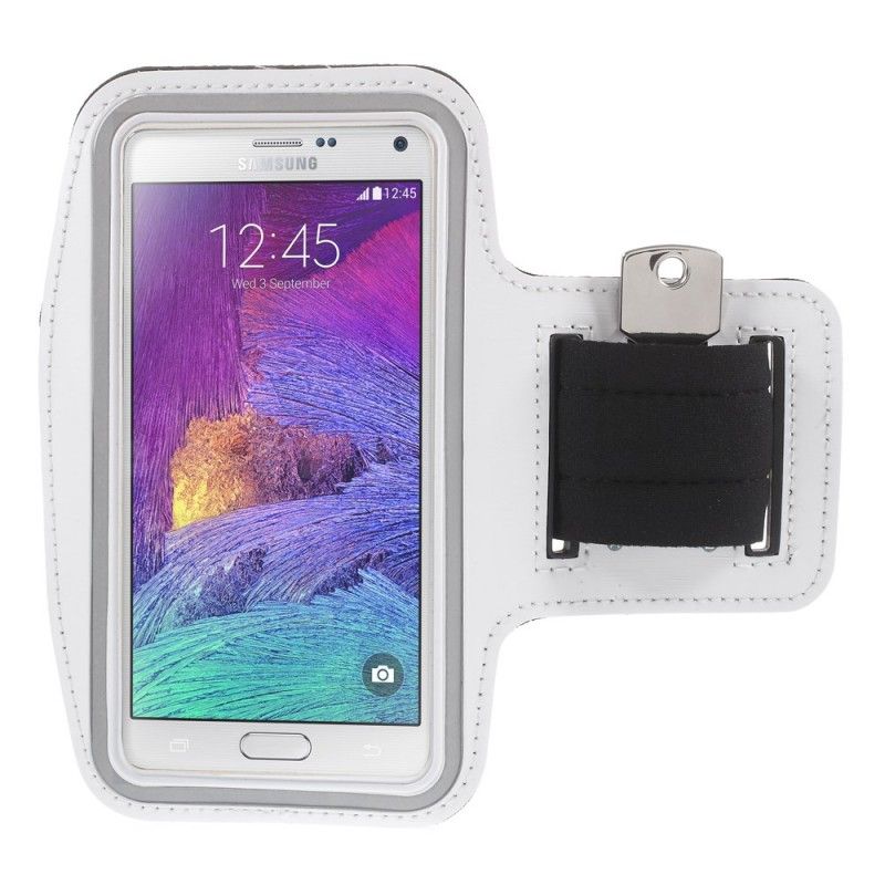 Sportarmband Voor Samsung Galaxy A7 Grijs Wit