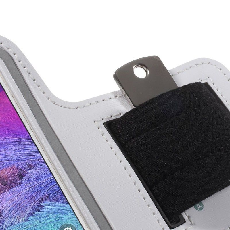 Sportarmband Voor Samsung Galaxy A7 Grijs Wit