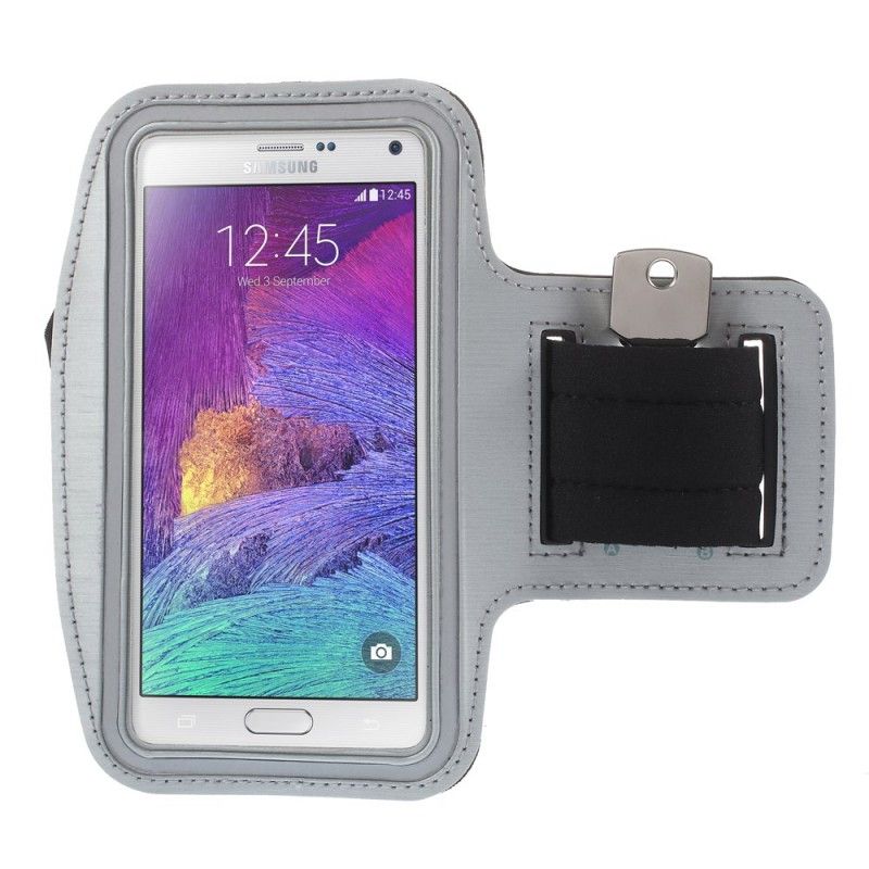 Sportarmband Voor Samsung Galaxy A7 Grijs Wit