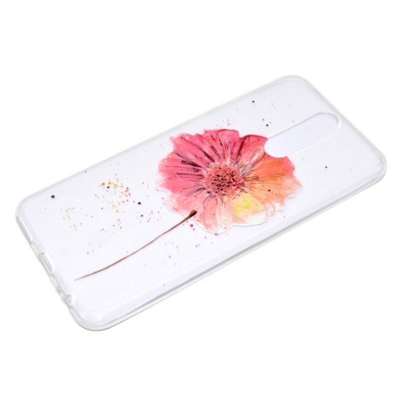 Hoesje Huawei Mate 10 Lite Telefoonhoesje Transparante Aquarel Klaproos