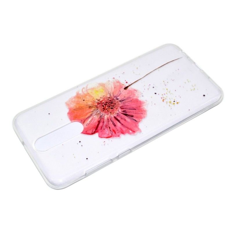 Hoesje Huawei Mate 10 Lite Telefoonhoesje Transparante Aquarel Klaproos