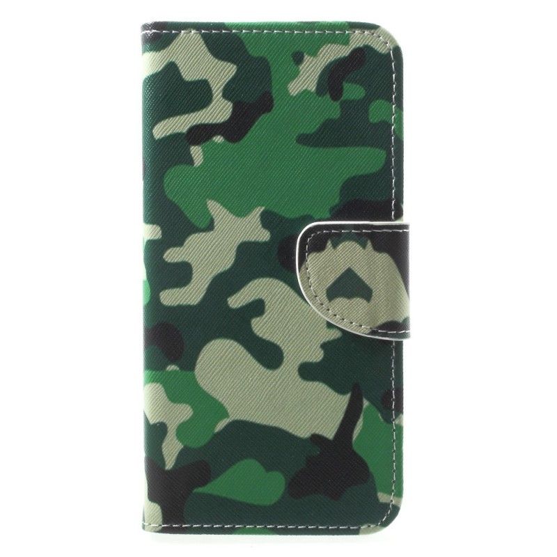 Leren Hoesje voor Huawei Mate 10 Lite Militaire Camouflage