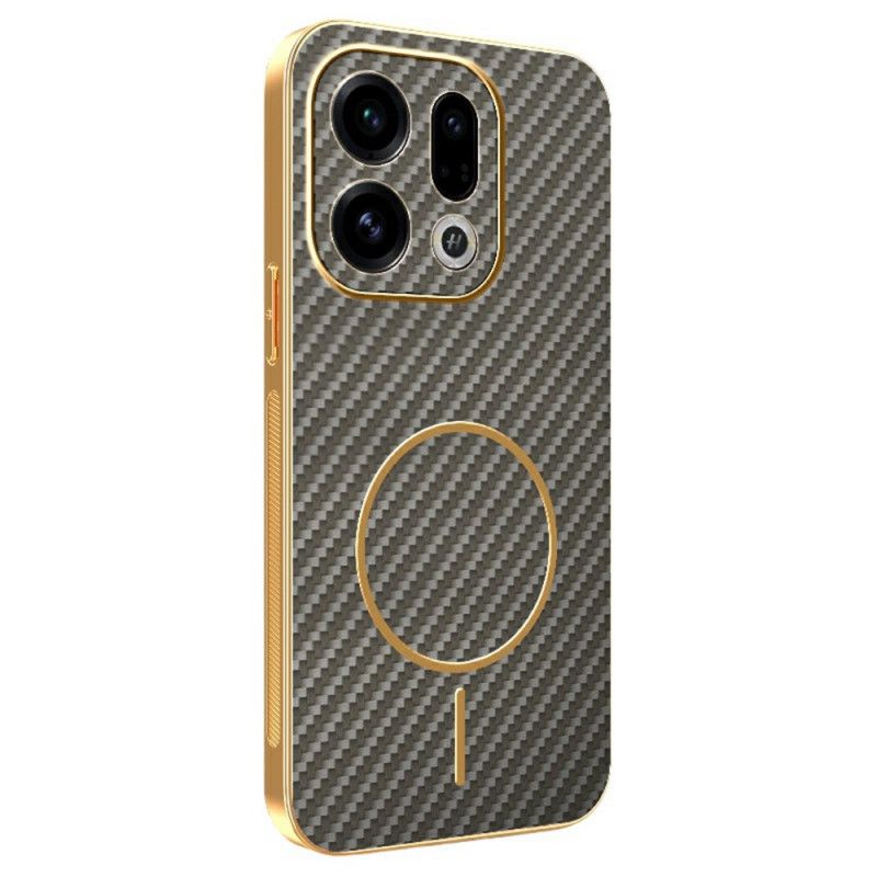 Case Hoesje Oppo Find X9 5g Telefoonhoesje Koolstofvezeltextuur