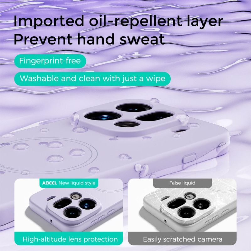 Cover Hoesje Oppo Find X9 5g Telefoonhoesje Abeel Vloeibare Siliconen Magsafe