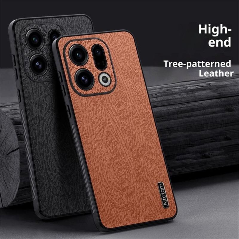 Cover Hoesje Oppo Find X9 5g Telefoonhoesje Houtstructuur