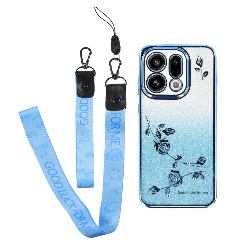 Hoesje Oppo Find X9 5g Kadem Bloemen En Strass Bandjes