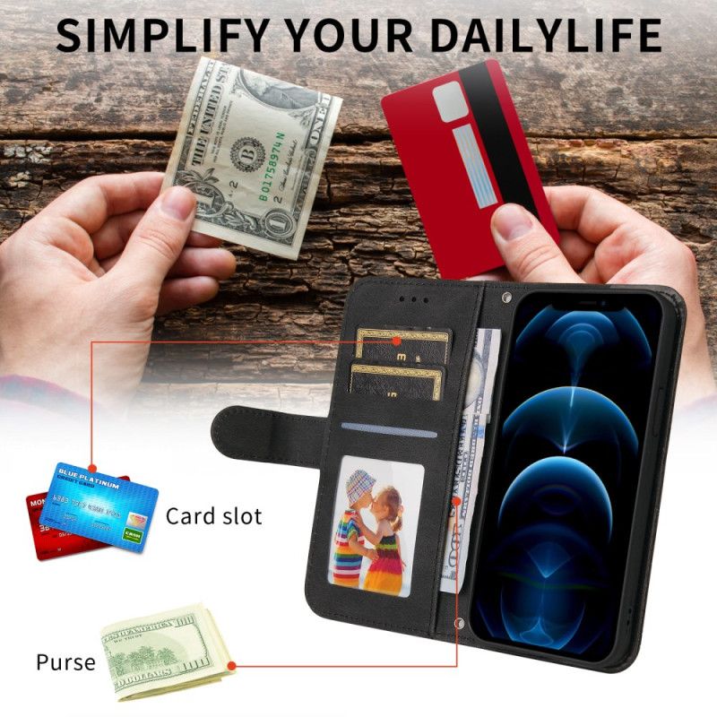 Leren Hoesje Voor Oppo Find X9 5g Decoratieve Klinknagel