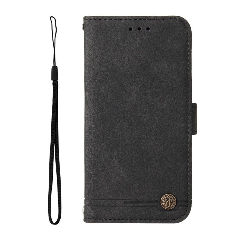 Leren Hoesje Voor Oppo Find X9 5g Decoratieve Klinknagel