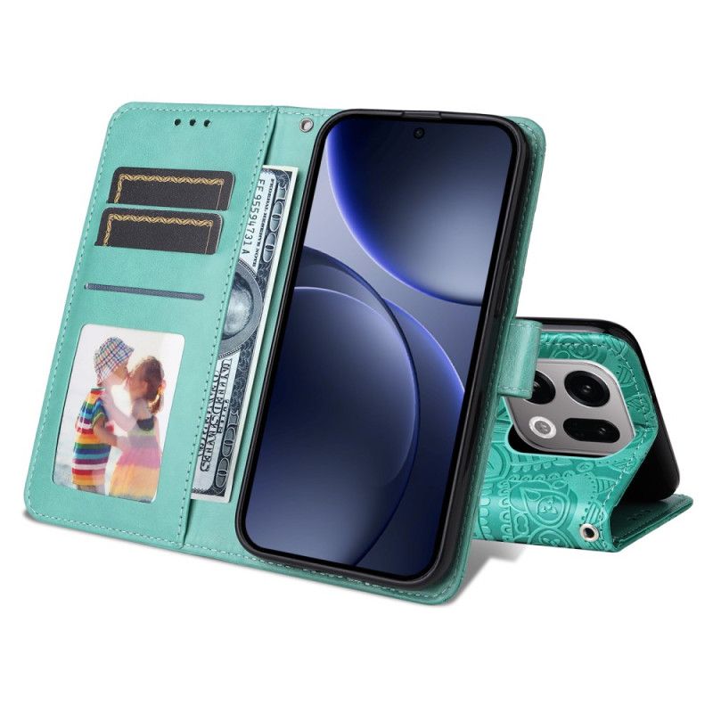 Leren Hoesje Voor Oppo Find X9 5g Mandala