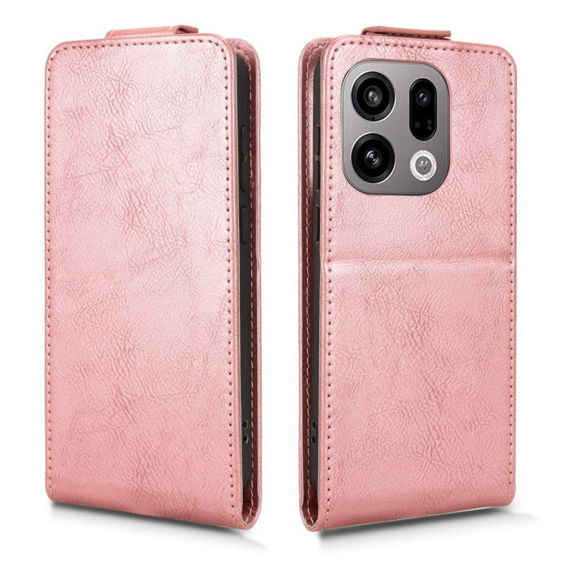 Leren Hoesje Voor Oppo Find X9 5g Verticale Klep