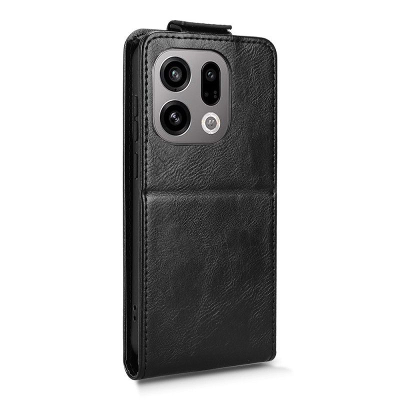Leren Hoesje Voor Oppo Find X9 5g Verticale Klep
